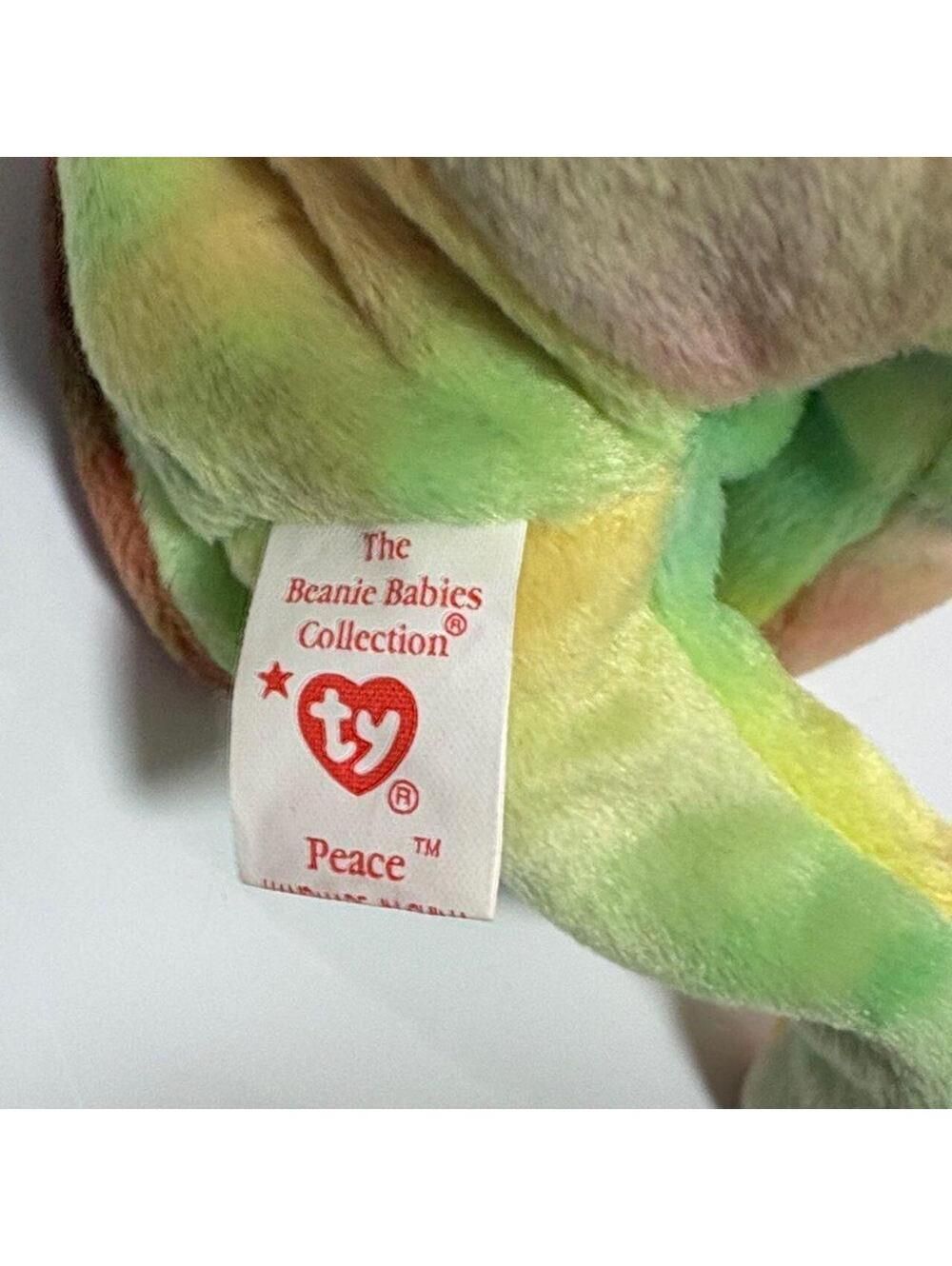 Ty Beanie Baby Peace Bear - Picture 4 of 6